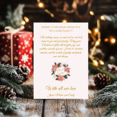 ミニマルエレガントリストクリスマスキャンドルリースカード 招待状