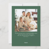 ミニマルエレガントリストクリスマスグリーティング2写真 シーズンカード (裏面)