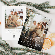 ミニマルエレガントリストクリスマスグリーティング2写真