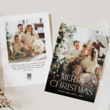 ミニマルエレガントリストクリスマスグリーティング2写真