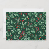 ミニマルエレガントリストクリスマスグリーティング3写真 シーズンカード (裏面)