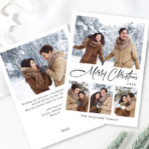 ミニマルエレガントリストクリスマスグリーティング5写真