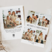 ミニマルエレガントリストクリスマスグリーティング5写真 シーズンカード