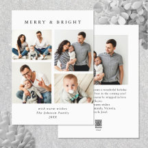 ミニマルエレガントリストクリスマスグリーティング5写真