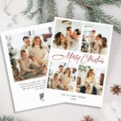 ミニマルエレガントリストクリスマスグリーティング5写真 シーズンカード