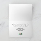 ミニマルエレガントリストクリスマスグリーティング6写真 シーズンカード (内部)