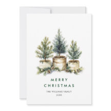 ミニマルエレガントリストクリスマスツリーの挨拶