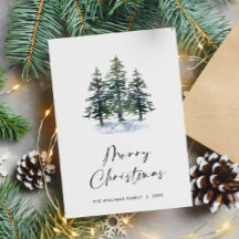 ミニマルエレガントリストクリスマスツリーの挨拶