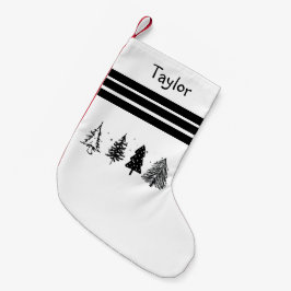 ミニマルエレガントリストクリスマスツリー スモールクリスマスストッキング