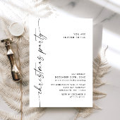 ミニマルエレガントリストクリスマスホリデーパーティー 招待状