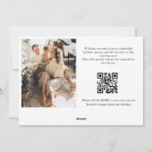 ミニマルエレガントリストクリスマス2写真QRコード シーズンカード (裏面)