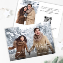 ミニマルエレガントリストクリスマス2写真QRコード