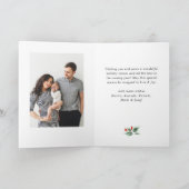 ミニマルエレガントリストクリスマス2写真QRコード シーズンカード (内部)