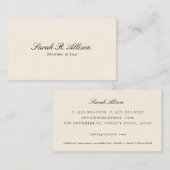 ミニマルエレガントリストクリームプロフェッショナル 名刺 (正面/裏面)