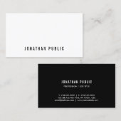 ミニマルエレガントリストクリーンプロフェッショナルプモダンラン 名刺 (正面/裏面)