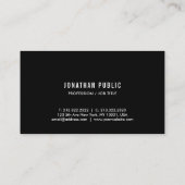 ミニマルエレガントリストクリーンプロフェッショナルプモダンラン 名刺 (裏面)