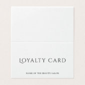 ミニマルエレガントリストクリーン美しいロイヤリティカード 名刺 (外部フラット)