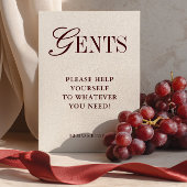 ミニマルエレガントリストゲントバスルームのバスケットサイン 招待状