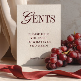 ミニマルエレガントリストゲントバスルームのバスケットサイン 招待状