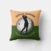 ミニマルエレガントリストゴルファーデザイン クッション (裏面)