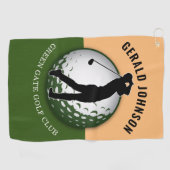 ミニマルエレガントリストゴルファーデザイン ゴルフタオル (横)