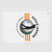 ミニマルエレガントリストゴルファーデザイン ゴルフタオル (横)