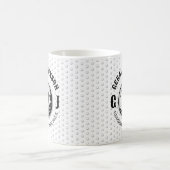 ミニマルエレガントリストゴルフデザイン コーヒーマグカップ (中央)