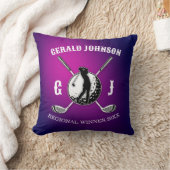 ミニマルエレガントリストゴルフモノグラムデザイン クッション (ブランケット)