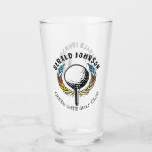 ミニマルエレガントリストゴルフモノグラムデザイン タンブラーグラス (裏面)