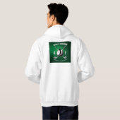 ミニマルエレガントリストゴルフモノグラムデザイン パーカ (裏面フル)