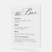 ミニマルエレガントリストシグネチャーカクテルミモザバー アクリルサイン (傾斜)