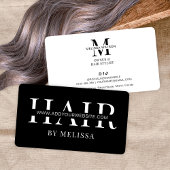 ミニマルエレガントリストシシンプルック美容師 名刺