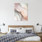 ミニマルエレガントリストシック水彩 キャンバスプリント (インサイチュ (寝室))