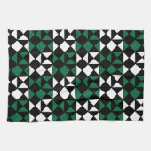 ミニマルエレガントリストジオメトリパターン キッチンタオル (横)