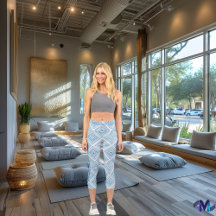 ミニマルエレガントリストジオメトリパターン：青と白