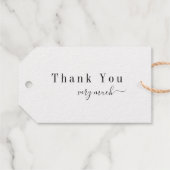 ミニマルエレガントリストスクリプト名パーソナライズされた ギフトタグ (裏面 (横))