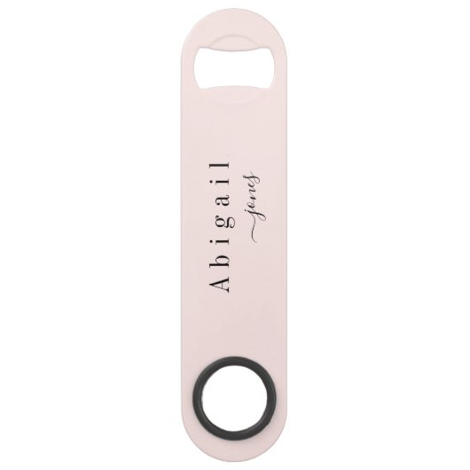 ミニマルエレガントリストスクリプト名パーソナライズされた スピード栓抜き (正面)