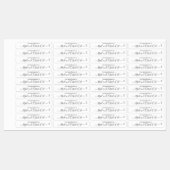 ミニマルエレガントリストスクリプト爪、 ネイル油美しいカスタム ラベル (シート)