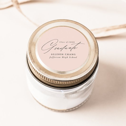 ミニマルエレガントリストスクリプト赤面卒業 ラウンドシール