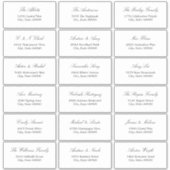 ミニマルエレガントリストスクリプト18ゲスト住所 シール (正面)