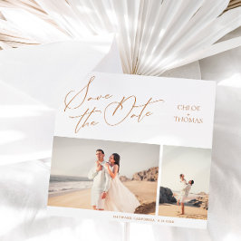 ミニマルエレガントリストスクリプト2 Photo Save The Date