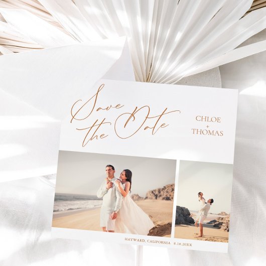 ミニマルエレガントリストスクリプト2 Photo Save The Date