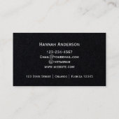 ミニマルエレガントリストスクリプモダント不動産仲介業者 名刺 (裏面)