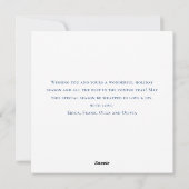 ミニマルエレガントリストストナカイ挨拶 シーズンカード (裏面)