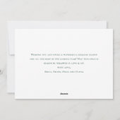 ミニマルエレガントリストストナカイ挨拶 シーズンカード (裏面)