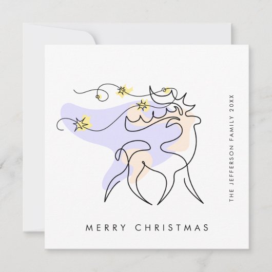 ミニマルエレガントリストストナカイ挨拶 シーズンカード (正面)