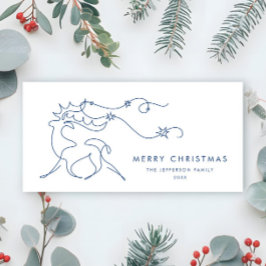 ミニマルエレガントリストストナカイ挨拶 シーズンカード