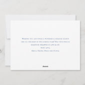 ミニマルエレガントリストストナカイ挨拶 シーズンカード (裏面)