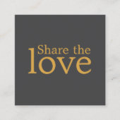 ミニマルエレガントリストダークグレーゴールデンはっきりしたサロン 紹介カード (正面)