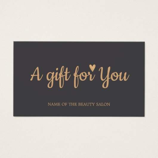 ミニマルエレガントリストダークグレーゴールドサロンギフト (正面)